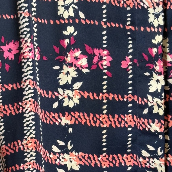 Woman Within Floral Plaid Short Sleeve Tunic Top - Picture 7 of 10